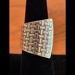 Artisan made sterling silver ring